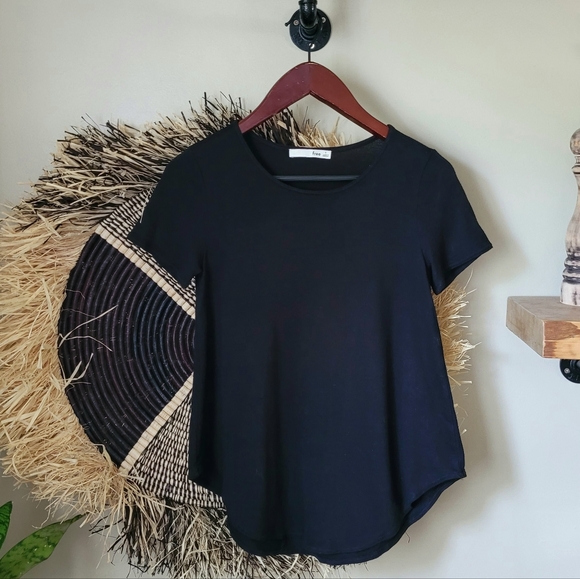 Sz S ARITZIA WILFRED FREE Esther Knit Tee - Picture 2 of 4